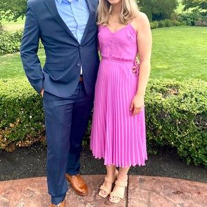 ASOS Pleated Dress Purple/Pink